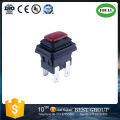 Waterproof Push Button Switch, Square Push Button Switch, Waterproof Lamp Self-Locking 6 A250V Push Button Switch